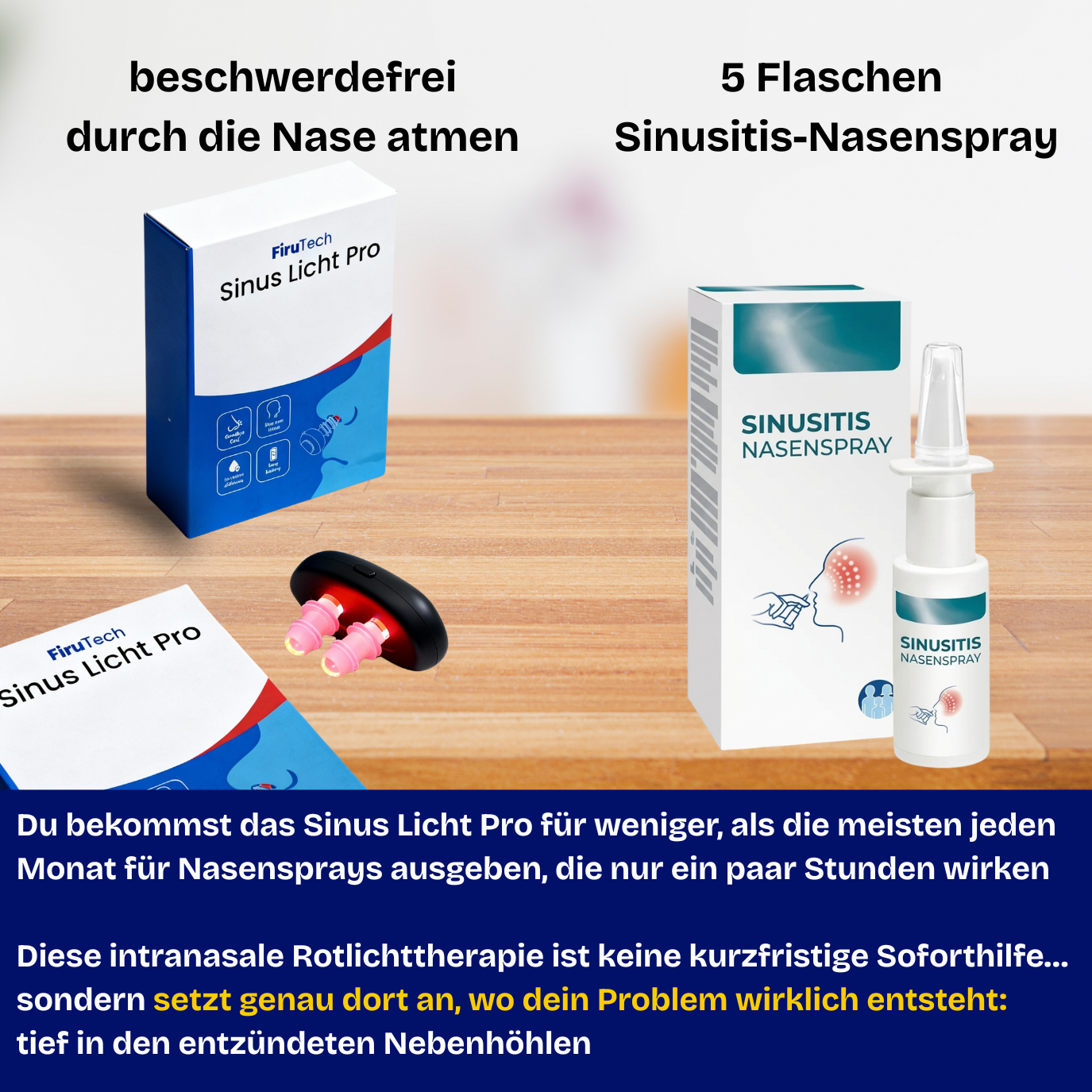 FiruTech Sinus Licht Pro - endlich durchatmen 🌬️